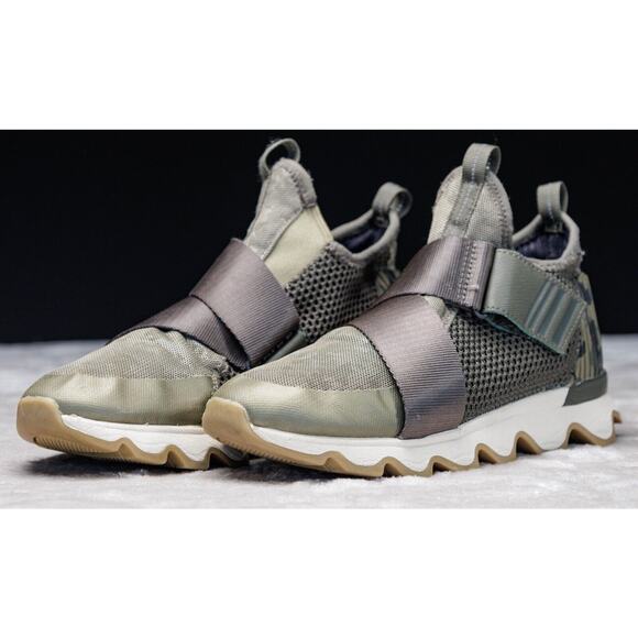 Sorel Kinetic Sneak Green Camo Hiking Sneakers Womens Size 8 EU 39 NL3569-365 - Picture 10 of 16